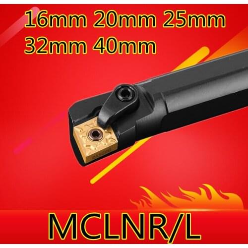 1PCS S16Q-MCLNR12 S20R-MCLNR12 S25S-MCLNR12 S32T-MCLNR12 S40T-MCLNR12 MCLNL12 16mm-40mm CNC Internal Turning tools