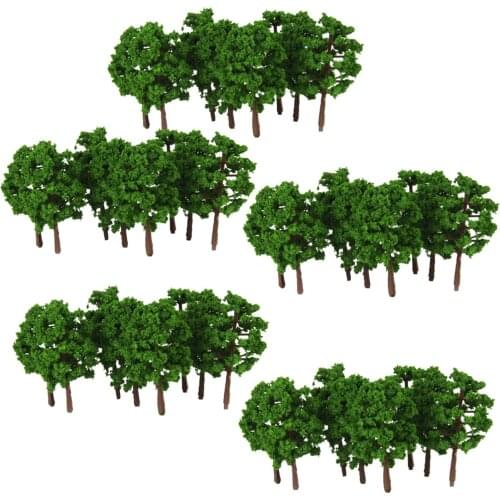 100pcs Model Trees Layout Train Street Railway Diorama Scenery 1:150 N Scale