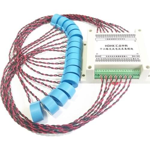 16-channel AC Current Frequency Measurement Acquisition Module RS485 Sensor Transmitter MODBUS-RTU