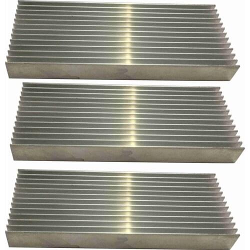 3 Pcs Aluminium Power Amplifier Heatsink Heat Sink 100X40X11mm