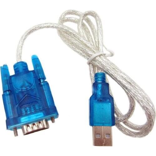 5pcs/lot HL-340 USB to RS232 COM Port Serial PDA 9 pin DB9 Cable Adapter Support Windows7 64