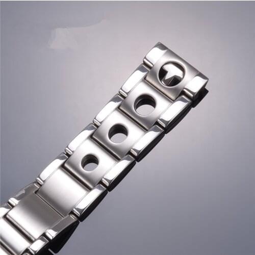 Watch accessories watch T91 series steel band 20 white