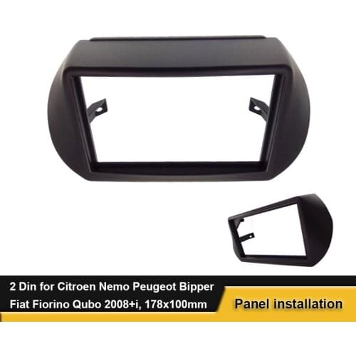 Car radio Fascia for Citroen NEMO 2DIN Adaptor auto stereo installation DVD Facia Frame Free shipping