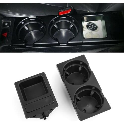 Car Center Console Water Cup Holder Beverage Bottle Holder Coin Tray For Bmw 3 Series E46 325i 328i 330i 1998-2006 Black Beige