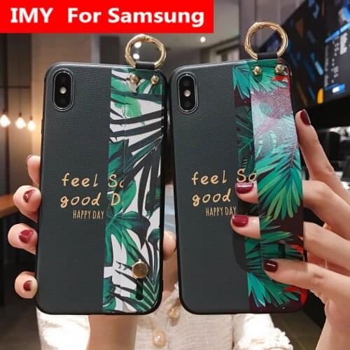 IMY wrist strap case For Samsung Galaxy S20 S9 S8 S10 Plus Ultra Note 8 9 10 plus A50s A70 A20 A30S TPU soft phone Holder cover