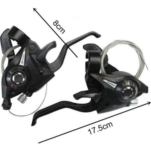 EF51-8 Thumb Shifter Trigger Handle 3x8 Speed Aluminum Alloy Ergonomic Speed Shifter for Mountain Bicycle Derailleur