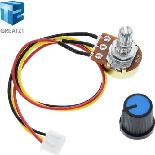 GREATZT WH148 potentiometer B10K B100K speed control knob control switch XH2.54 3P linear control handle