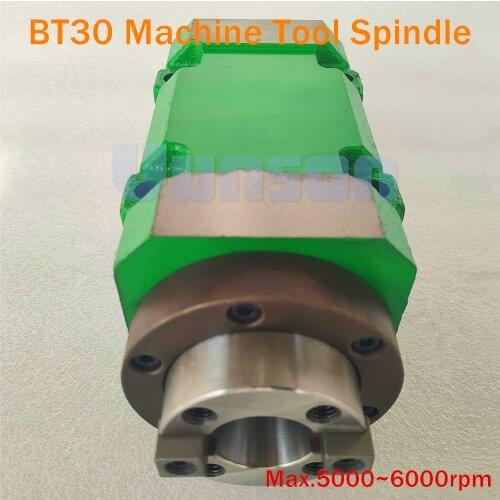BT30 Taper Chuck 1500W 1.5KW 2hp Power Head Power Unit Machine Tool Spindle 5000~6000rpm for Milling Machine