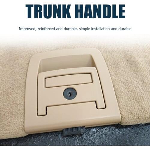Rear Trunk Mat Handle Boot Floor Carpet Handle with Keyhole for BMW E70 X5 E71 X6 2006-2013 Auto Car Interior Accessories