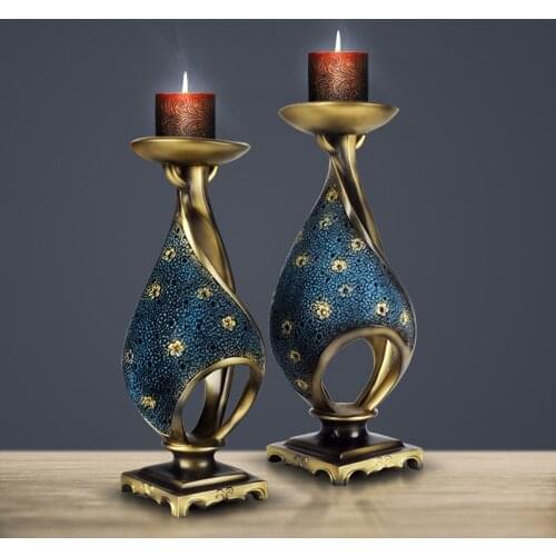 Creative Candle Holder European candlelight dinner props romantic retro American decoration home decorations living room wine