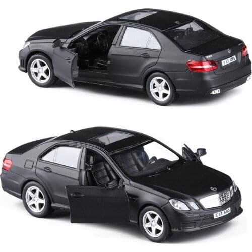 1:36 Scale Diecast Alloy Metal For TheMercedes-Benz E63 AMG Licensed Collection l Car Model Pull Back Toys Vehicle -Matte Black