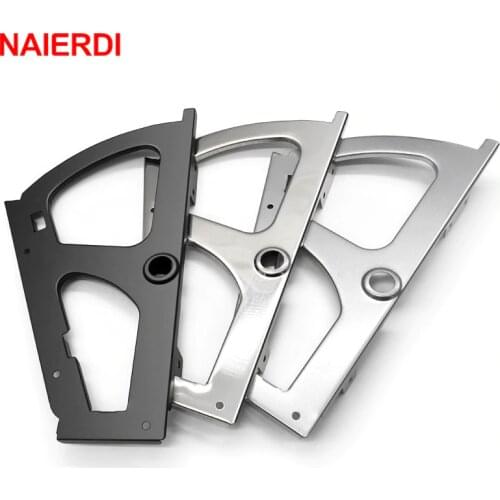 NAIERDI 2PCS Furniture Hinges Shoes Drawer Cabinet Hinge Rack Metal Accessories Stainless Steel Foldable Self Fitting Hardware