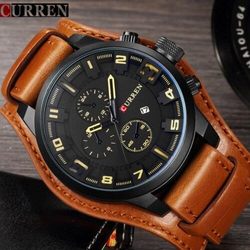 Mens Watches Top Brand Luxury Fashion Casual Sport Quartz Watch Men Military WristWatch Clock Male Relogio Masculino 2018 CURREN