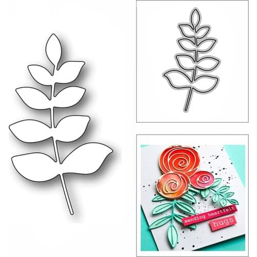 New Scribble Leafy Branch Background 2020 Metal Cutting Dies for DIY Scrapbooking Paper Embossing and Card Making Craft No Stamp