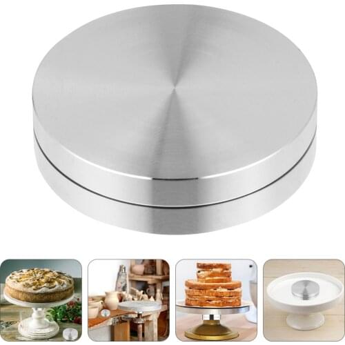 Aluminum Alloy Rotating Cake Stand Base Cake Tray Axle Turntable Base Bearing Rack Shelf Cake Decoration Table Food Display