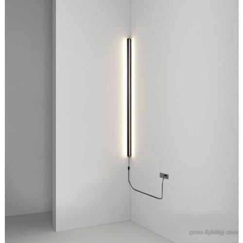 Modern Minimalist LED Wall Lamp Indoor Simple Line Wall Light Fixtures Home Lighting Decor Bathroom Bedroom Decor Wall Sconces