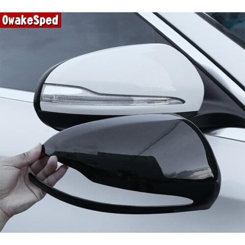 Car Styling Rearview Mirror Cover Trim Decoration For Mercedes Benz C E Class W205 W213 GLC X253 Exterior Auto Parts