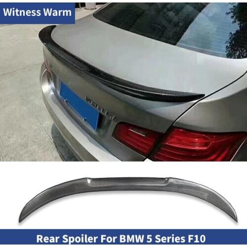 F10 M4 style Spoiler Carbon Fiber rear spoiler wings For BMW F10 5 series F10 535i 525i 528i 530i car styling 10-16