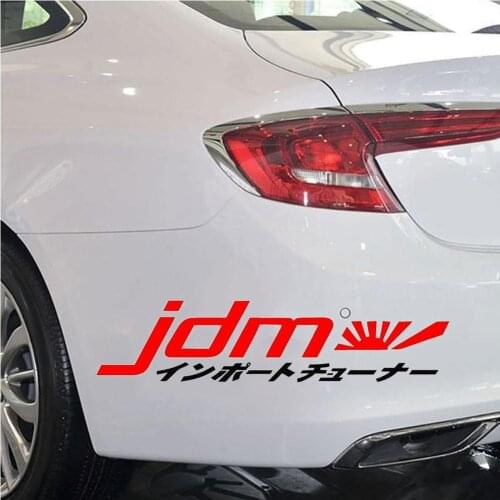 JDM Japanese Word Car Vehicle Body Window Reflective Decals Sticker Decoration