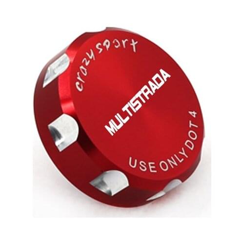 Multistrad Rear Brake Cylinder Fluid Reservoir Cover Cap For DUCATI Multistrada 620 1000 1100 1200 07-18 Motorcycle Accessories