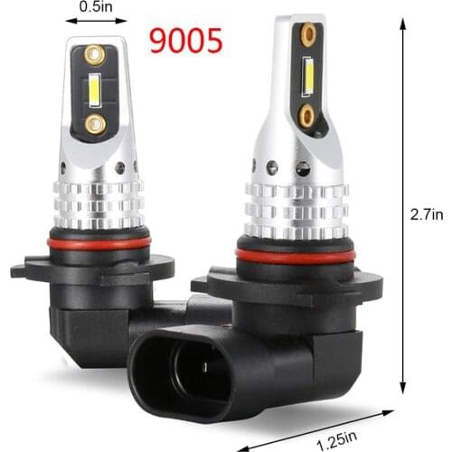 1 Pair Car LED Headlights 50W Driving Fog LED Lights Lamps Bulbs 6500K for Car Truck SUV H4/H7/H11/9005/9006/H16(EU