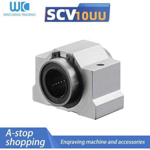 1PC SC10VUU SC10V SCV10UU SCV10 linear bearing block DIY linear slide bearing units CNC router
