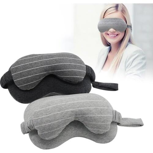 2 In 1 Multifuntional Eye Mask Neck Pillow Airplane Travel Kit