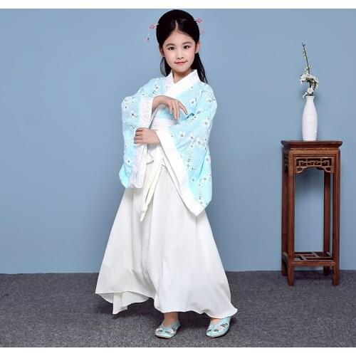 2018 Cute Childrens Costume Cosplay Fairy Womens Clothing, Tang Han Suit, Qufu Guifei Suit, Girls Table Costumes