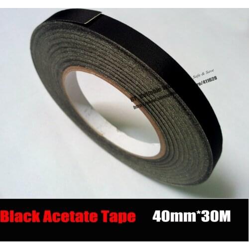 40mm*30M) Insulation Black Acetate Cloth Tape, High Temperature Resist, LCD Screen Repair