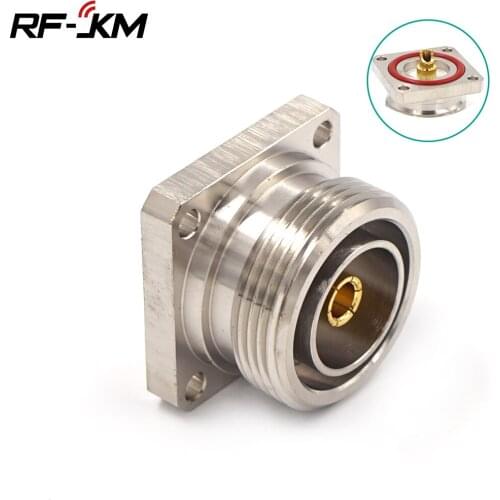 7/16 L29 Din Female Jack Center Connector With 4 Holes Flange Deck Solder Cup RF Coax Adapter