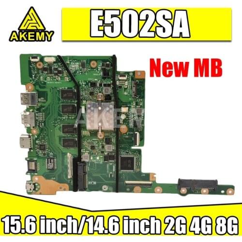 Akemy E502SA E402SA Laptop Motherboard For Asus E502S E502SA E402SA E402S Mainboard 2G/4G/8G N3050 N3060 N3150 N3160 N3710