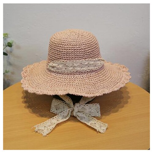 Bella Wonder Womens Straw Hats Panama Caps Beach Hat Summer UV Protection Bowknot Caps Panama Floppy Beach Hats Ladies Bow Hats