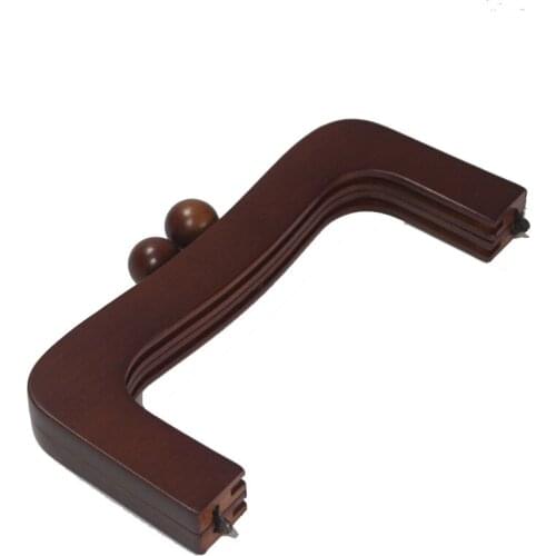 GuangZhou China Factory Supplier 5 Sets Wooden Purse Frame High Quality Handmade Wood Wallet Obag Purse Handles Frame Wholesale