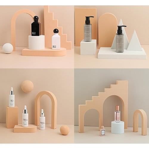 New Arrival INS Photography Cube Photo Props Foam Geometric Cube Shooting Props For Photography Backdrops Light Pink Purple Colo