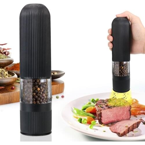 Seasoning Bottle Spice Grinder Electric Automatic Pepper Salt Mill Kitchen Accessories Adjustable Coarseness Mills