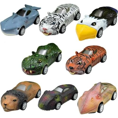 Simulation Animal Pull Back Car Mini Vehicle Toddlers Kids Educational Toy Gifts Educational Toy Car Mini