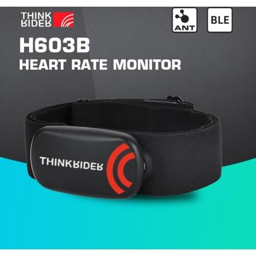 ThinkRider Heart Rate Monitor Chest Strap ANT+ Fitness Sensor Compatible Belt Wahoo Polar Garmin Connected Cycl