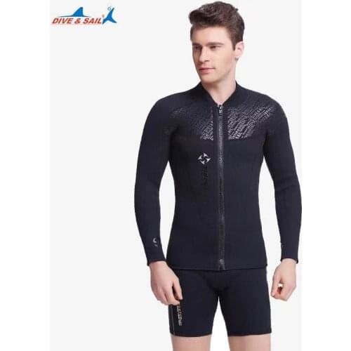 Men Wetsuit 3mm Neoprene Diving Suit Swimsuit long Sleeve Warm Jumpsuits Swimwear Motorboa Drifting Surf Snorkeling Sailing Suit
