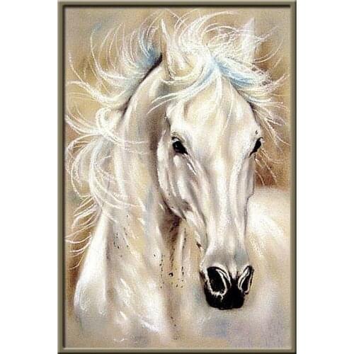 Animal Horse DIY 11CT Embroidery Cross Stitch Kits Needlework Craft Set Printed Canvas Cotton Thread Home Decoration New Design