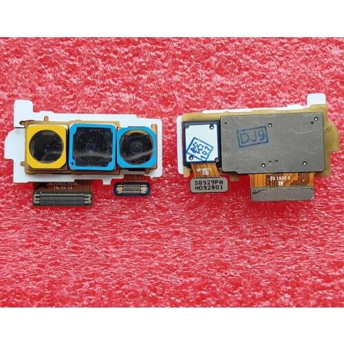 Original new big Camera For Samsung Galaxy S10E G970 G970F S10 G973 G973F S10+ G975 G975F back larger rear Main Camera cam Flex