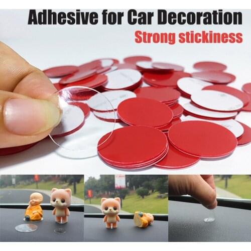 Transparent Seamless Circular Double-sided Adhesive Strong Adhesive Waterproof Stationary Automobile Ornaments Perfume Antiskid