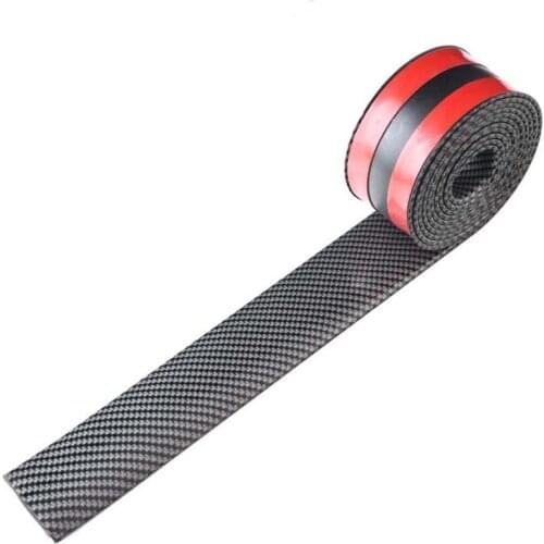 100''x2'' Rubber Car Bumper Strip Stickers Lip Guard Door Edge Protector Trim