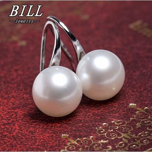 Bijoux Pearls Stud Earrings Fashion Jewelry Brincos Pearls Crystal Earing pendientes mujer boucle d'oreille