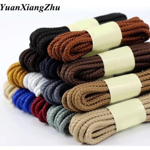 1Pair Top Quality Shoe laces Round Sneakers Shoelaces Solid Boots Shoelace 14 Colors 80 100 120 140 160cm Laces Shoestring