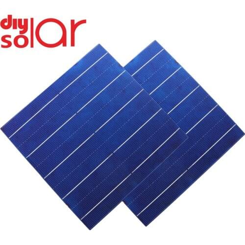 50 pcs DIY Solar Panel Poly crystalline Silicon Sunpower DIY Solar Cell Charge Battery Outdoor Led light 156 5 6 9 12 18 V DC