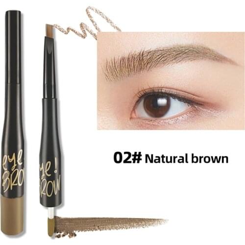 3 Colors Long Lasting Eyebrow Pen Waterproof Double-headed Eyebrow Enhancers Tattoo Pencil Women Eye Cosmetic Beauty Makeup