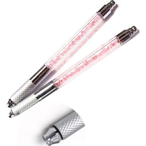 2PCS Professional 3d eyebrow Manual Tattoo Microblading Pen Machines For Eyebrow Embroidery Permanent Makeup Operation