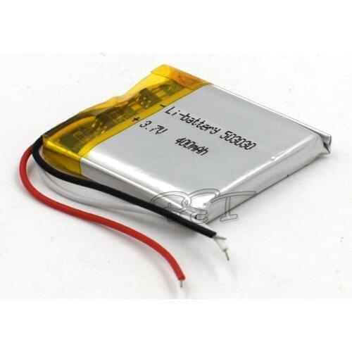 5Pcs 3.7V Polymer Lithium Battery 503030 Rechargeable Li-ion Cell 400mAh For MP5 Navigator GPS MP3 MP4 Ebook Speaker Camera
