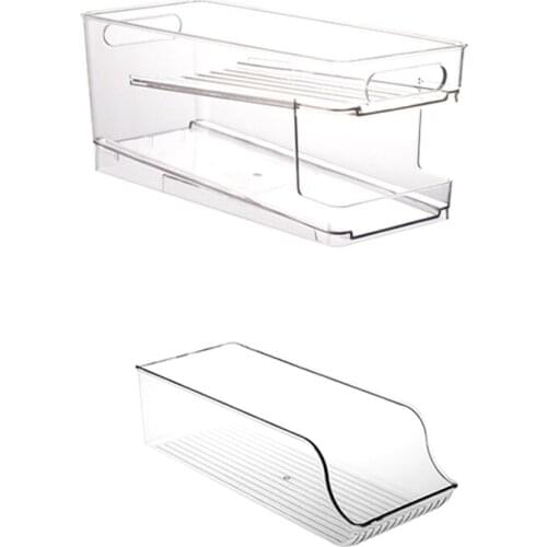 Promotion! 1 Set Stackable Beverage Soda Can Dispenser Organizer Rack Pet Soda Can Organizer