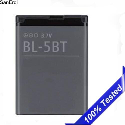Battery for Nokia 2608 2600c 7510a 7510s N75 BL-5BT 870mAh BL 5BT High Quality